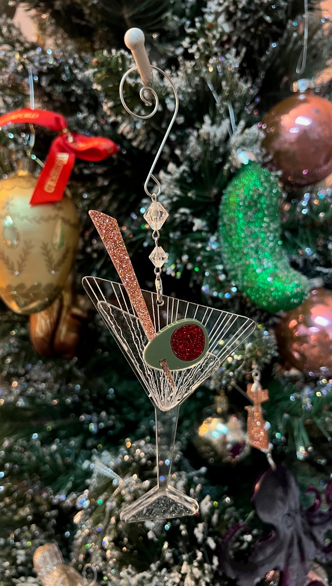 MID CENTURY MARTINI ORNAMENT