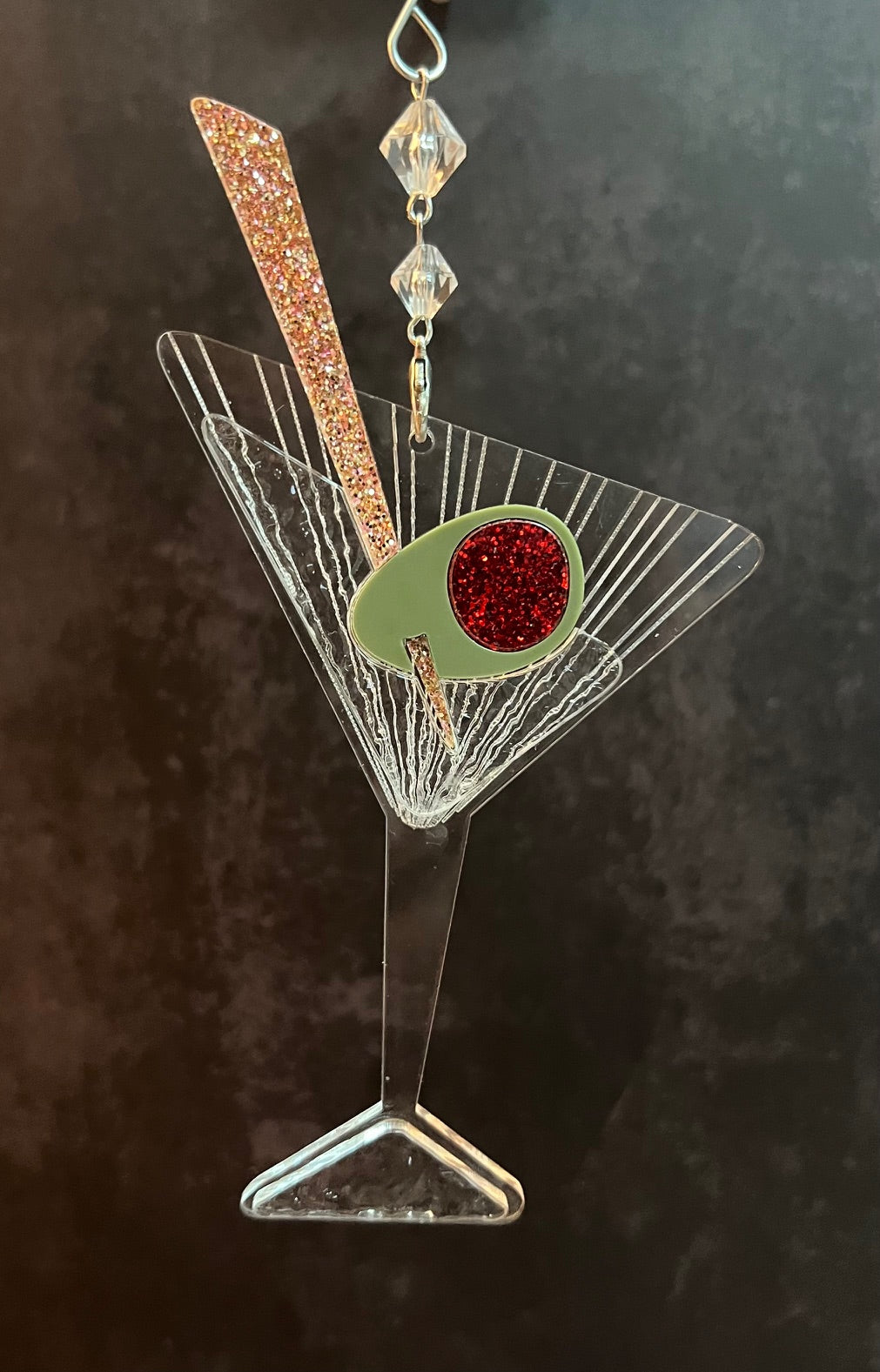 MID CENTURY MARTINI ORNAMENT