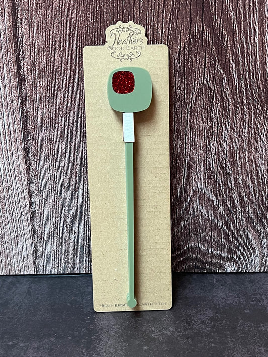 OLIVE SHORT DRINK STIRRERS/SWIZZLE STICKS