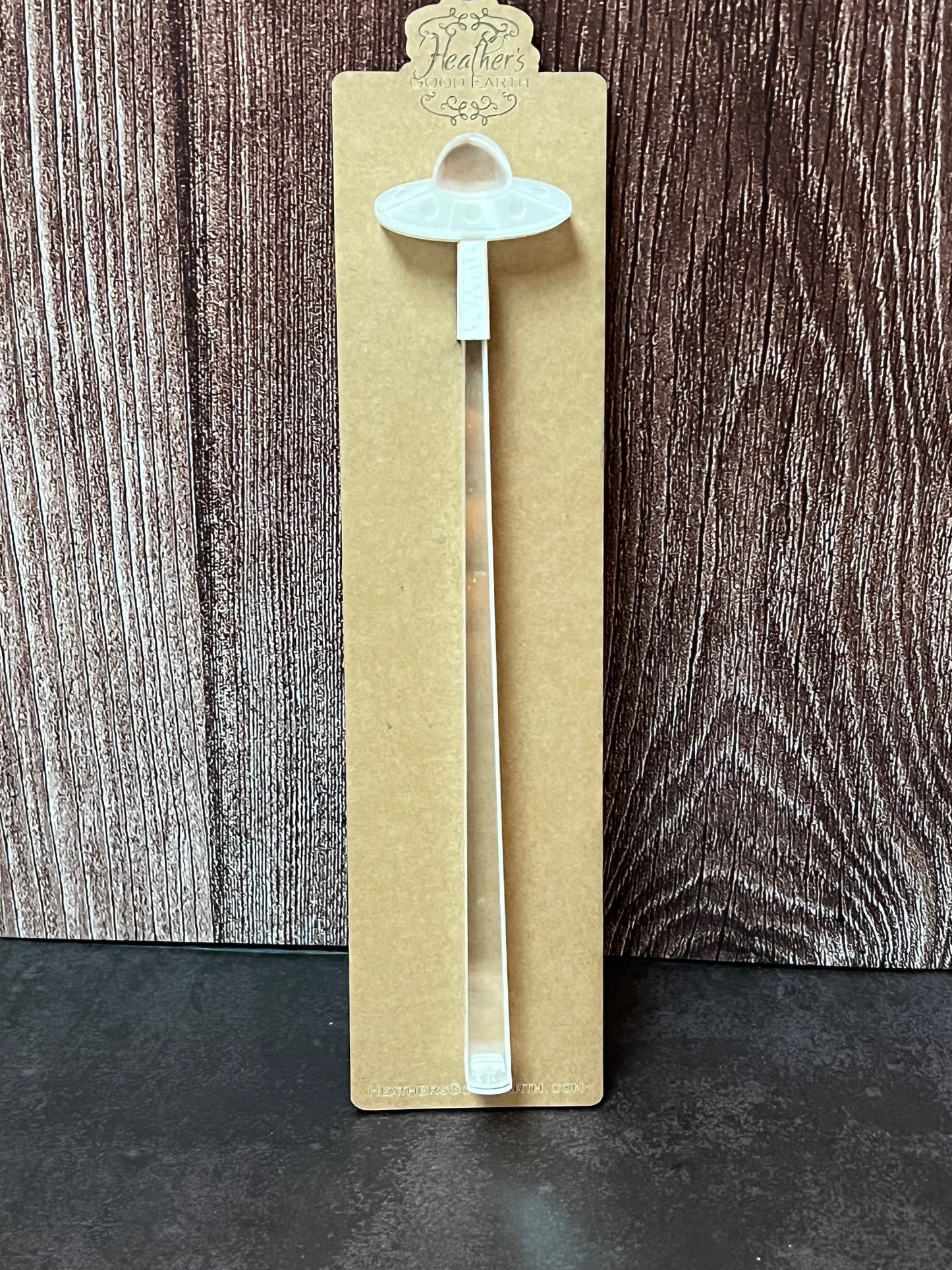 FLYING SAUCER LONG DRINK STIRRER/SWIZZLE STICKS (COW)